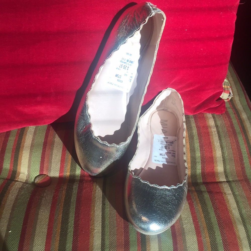 Gold ballet slippers